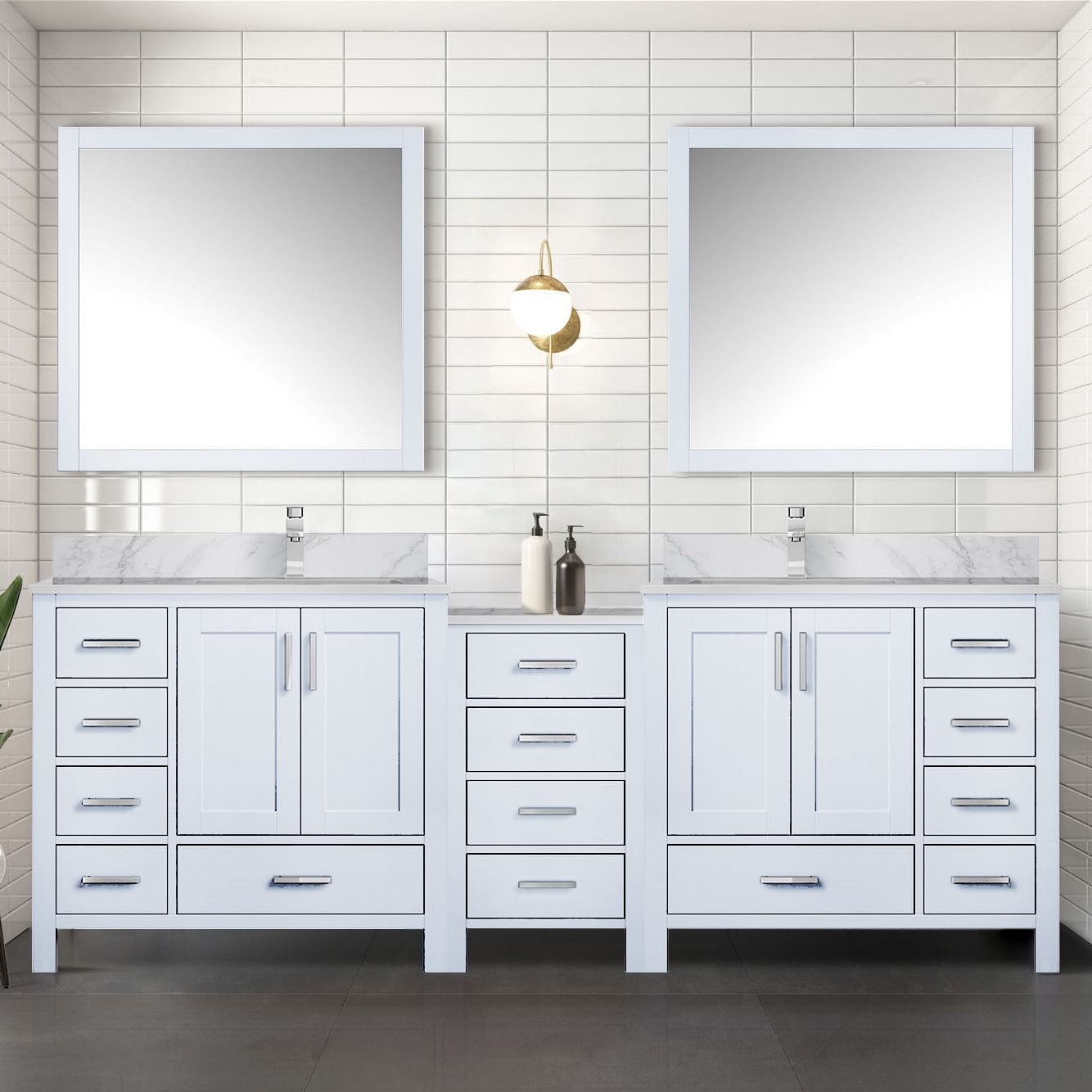 Lexora Bathroom Vanity White / 102