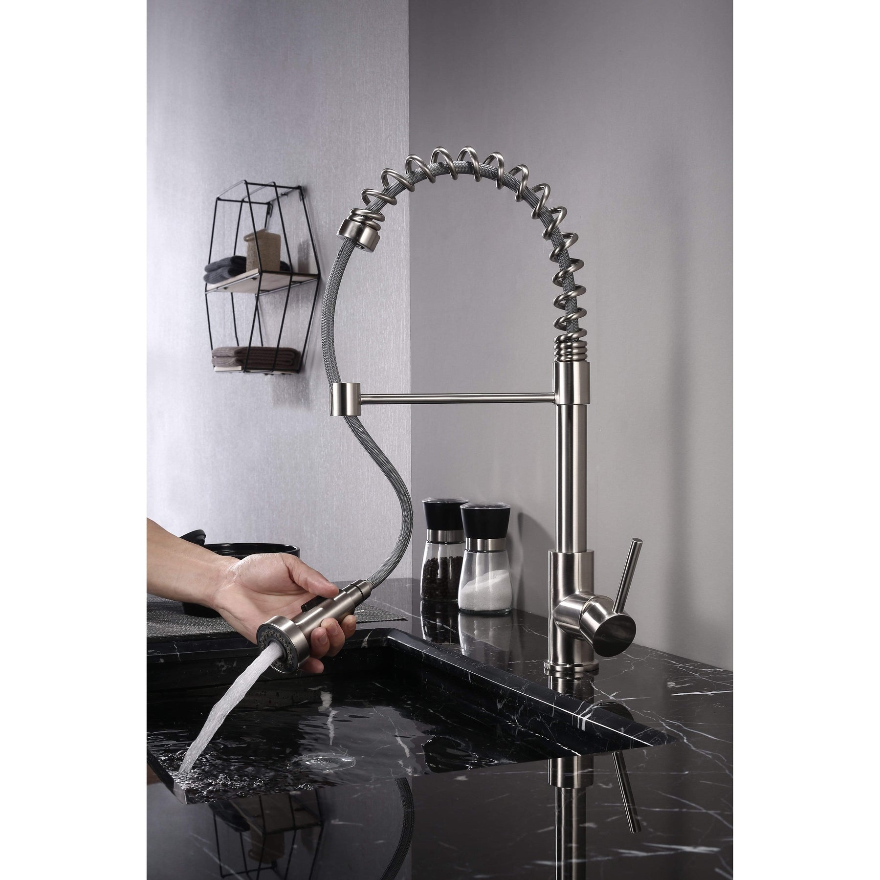 Newport Brass Kitchen Faucet with Pull Out Sprayer